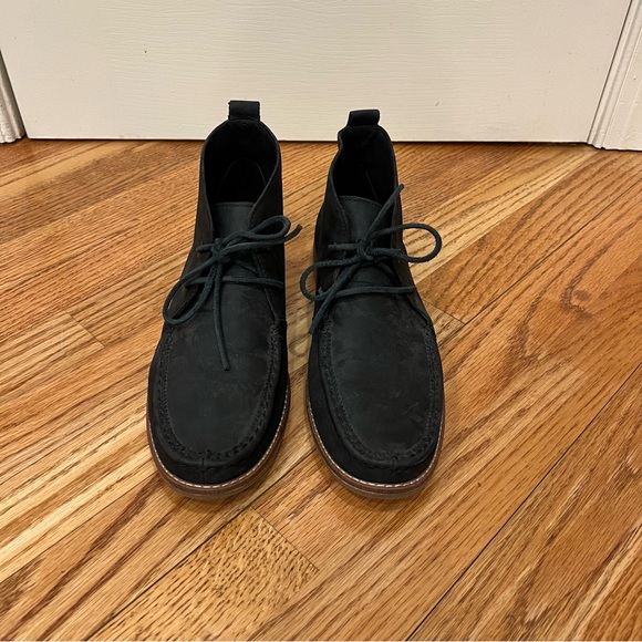 NWOT Sperry Seaport Tahoe black boot loafer oxford leather lace up top sider 9 - Picture 2 of 6